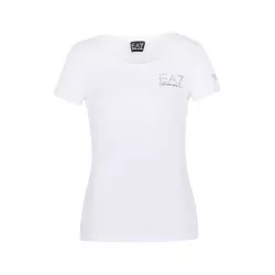 T-shirt EA7 8NTT65 TJDQZ Evolution Donna Bianco