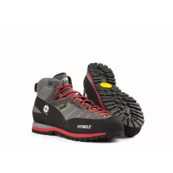 Leichte Trekkingstiefel fit NISSRELL Big Nissrall Light Herren Grau und Rot 2