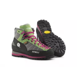 Scarponi da trekking leggero FITWELL Big Wall Light Donna Verde e Fucsia 2