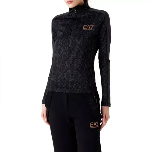 Sweatshirt EA7 6rtm48 T ⑤PTZ Frauen Schwarz