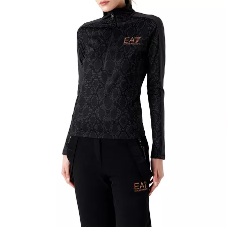 Sweatshirt EA7 6rtm48 T ⑤PTZ Frauen Schwarz