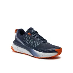 Men's Sneaker Shoes EA7 X8X177K K381 Blue and Orange