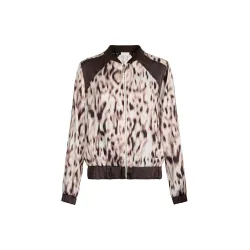 Liu jo bedruckte Satin-Bomberjacke für Damen