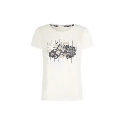 Liu-jo T-shirt TA5173 Damen Blumen Creme