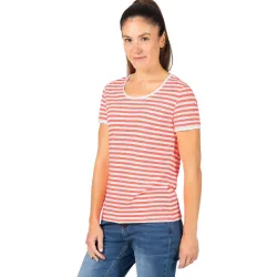 TIMEZONE Striped Basic Women's T-shirt