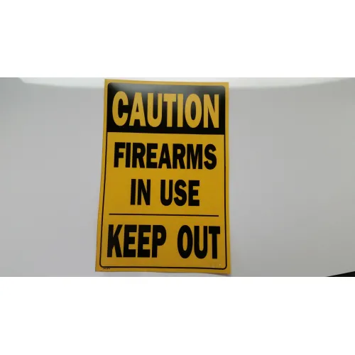 SIGNE de la PRUDENCE des ARMES à feu DANS l'UTILISATION GARDER HORS de la 30,5X46 cm