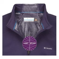 COLUMBIA peso PESADO de 1/2 ZIP shirt de la ropa interior para las mujeres 2