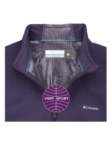 COLUMBIA HEAVYWEIGHT 1/2 ZIP shirt sous-vêtements pour femmes