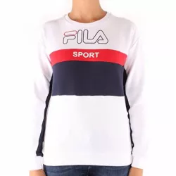 FILA kapuzenjacke Damen WOMEN MIKA crew sweat 682853 weiß