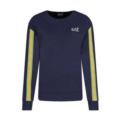 Sweat EA7 3ktm13 Tju6z Femme Bleu Foncé