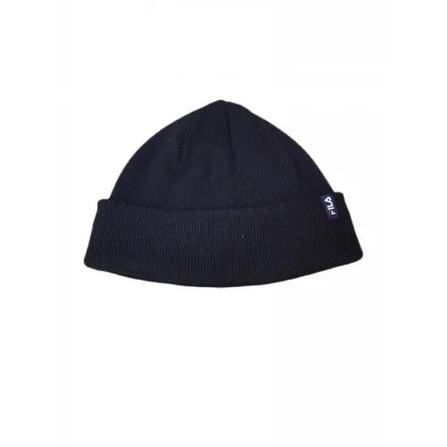 Cappellino Fila 686168 Beanie with flag logo Unisex Blu scuro - 170 BLACK IRIS