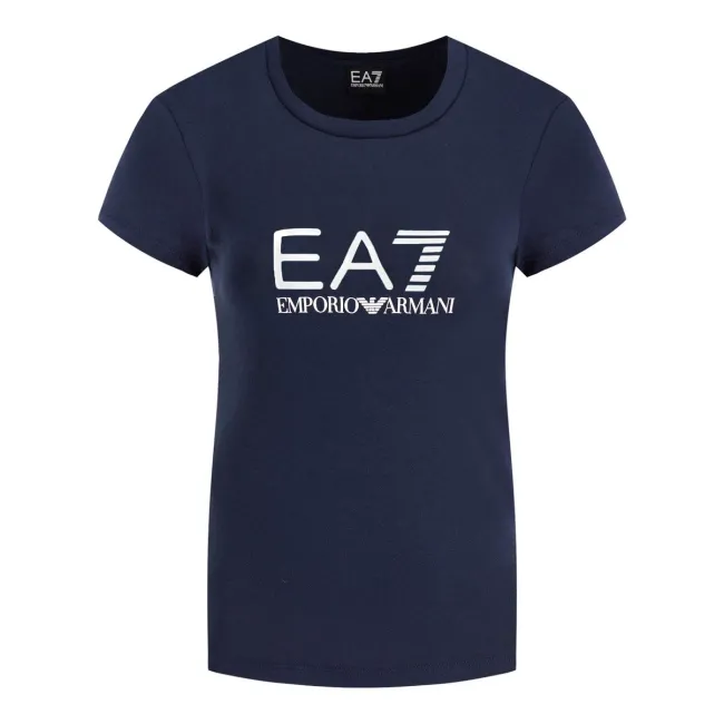 Vrouwen T-shirt EA7 8ntt63 t t12z donkerblauw-VertSport